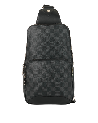 Sling Bag, &pound;750, Handbags, Black, Canvas, Front view